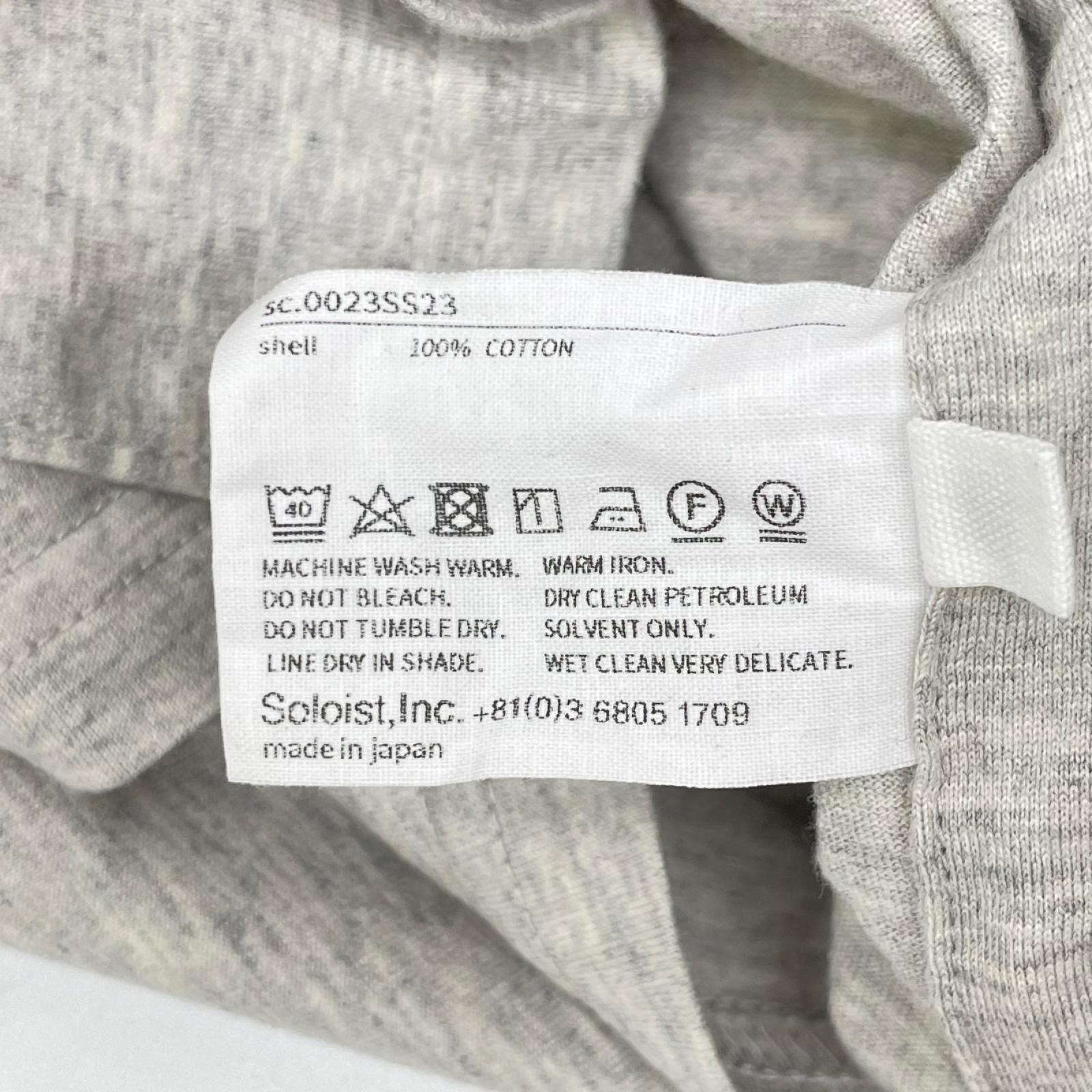 TAKAHIROMIYASHITA The SoloIst. タカヒロミヤシタ ザ ソロイスト. グレー s/s regular size pocket tee トップス