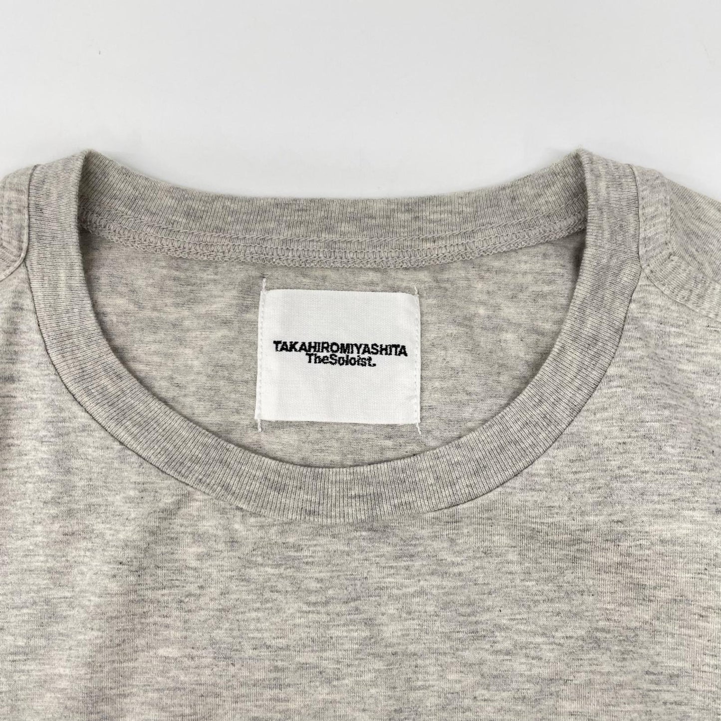 TAKAHIROMIYASHITA The SoloIst. タカヒロミヤシタ ザ ソロイスト. グレー s/s regular size pocket tee トップス