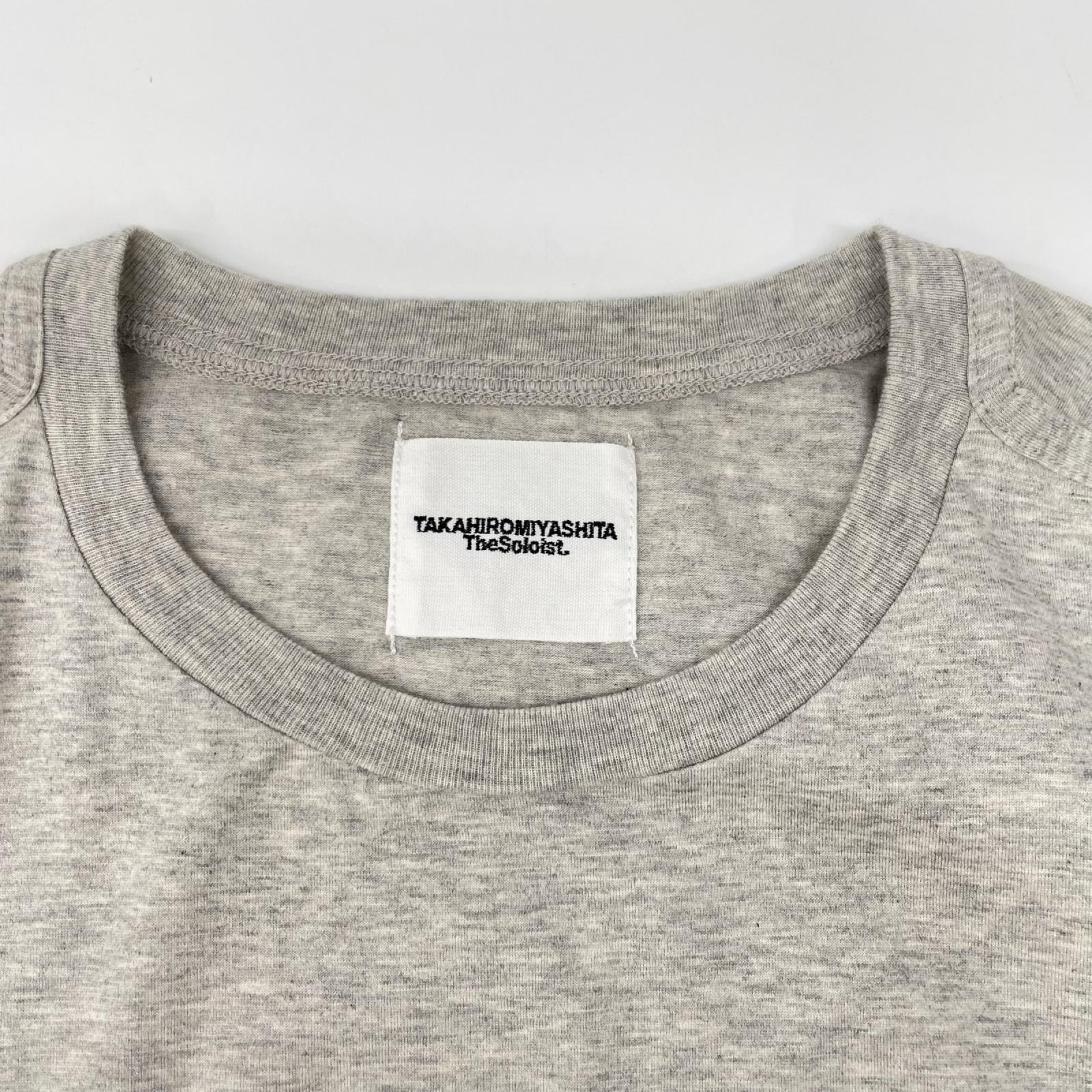 TAKAHIROMIYASHITA The SoloIst. タカヒロミヤシタ ザ ソロイスト. グレー s/s regular size pocket tee トップス