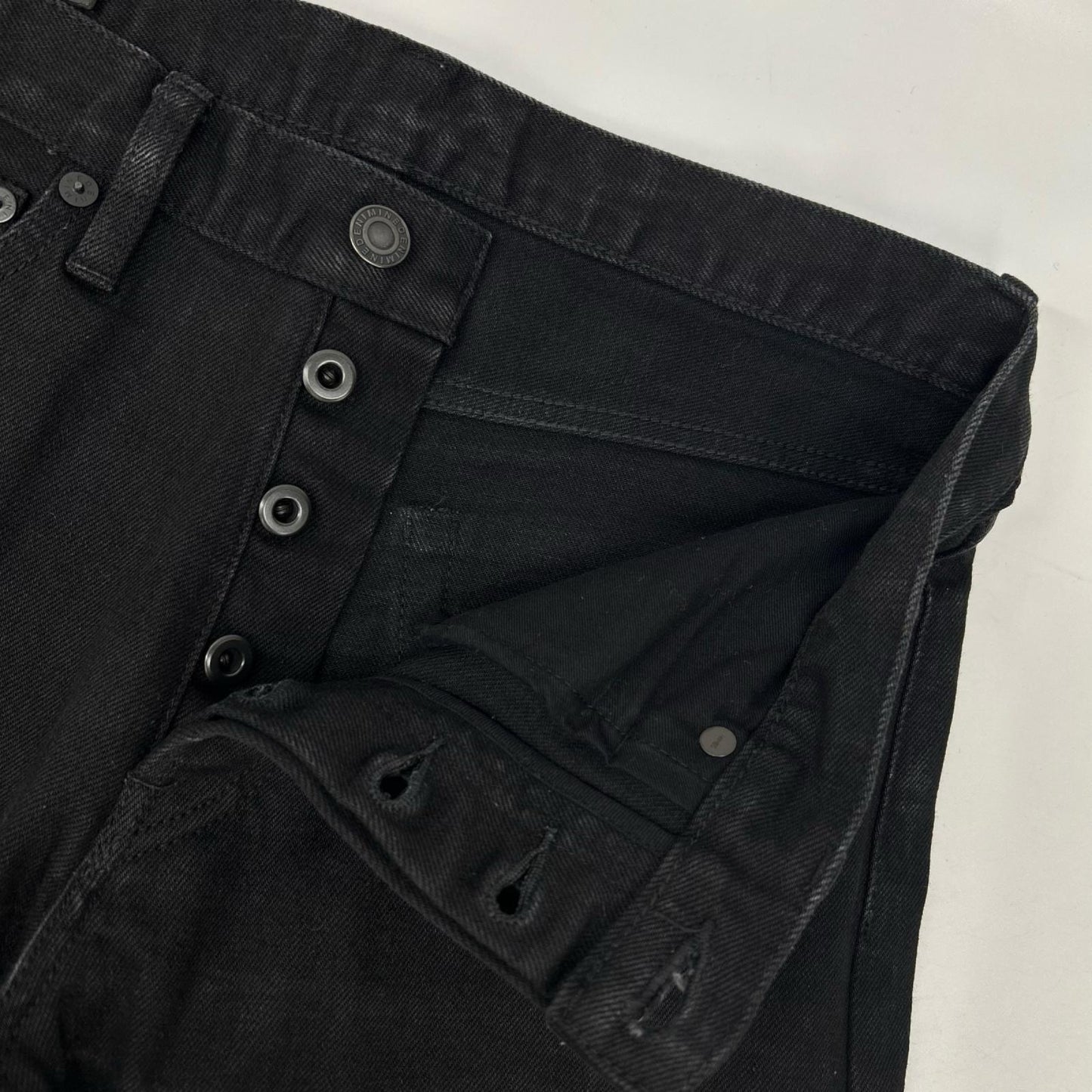 MINEDENIM マインデニム ブラック S.Slim STR 5pocket スリムデニムパンツ ボトムス