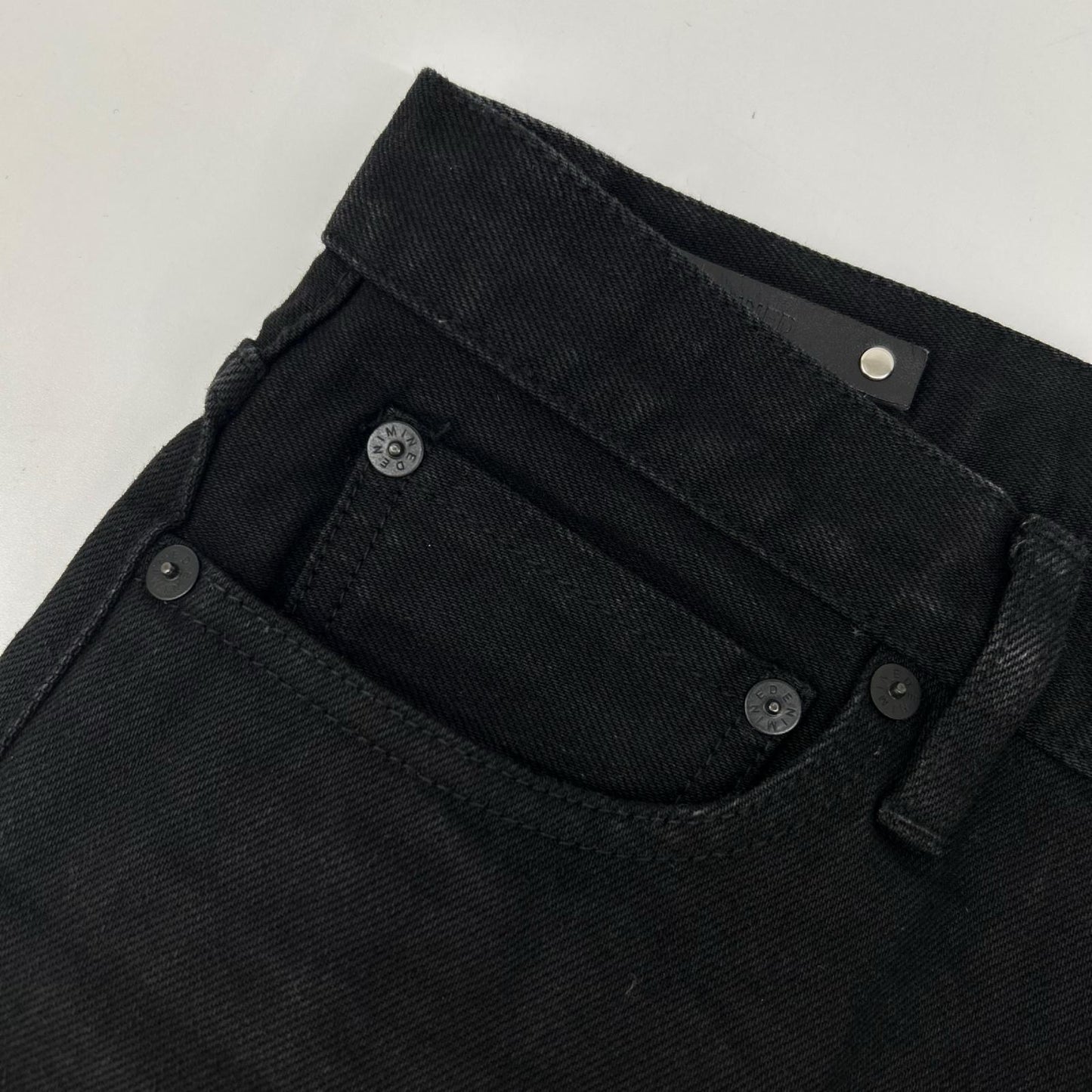 MINEDENIM マインデニム ブラック S.Slim STR 5pocket スリムデニムパンツ ボトムス