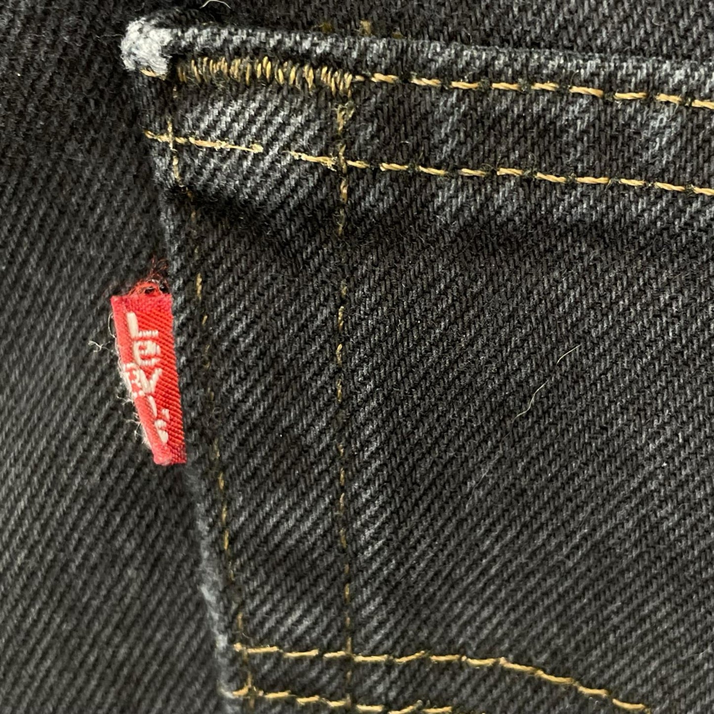 LEVI'S リーバイス 90's USA製 後染めブラック 501 デニムパンツ ボトムス