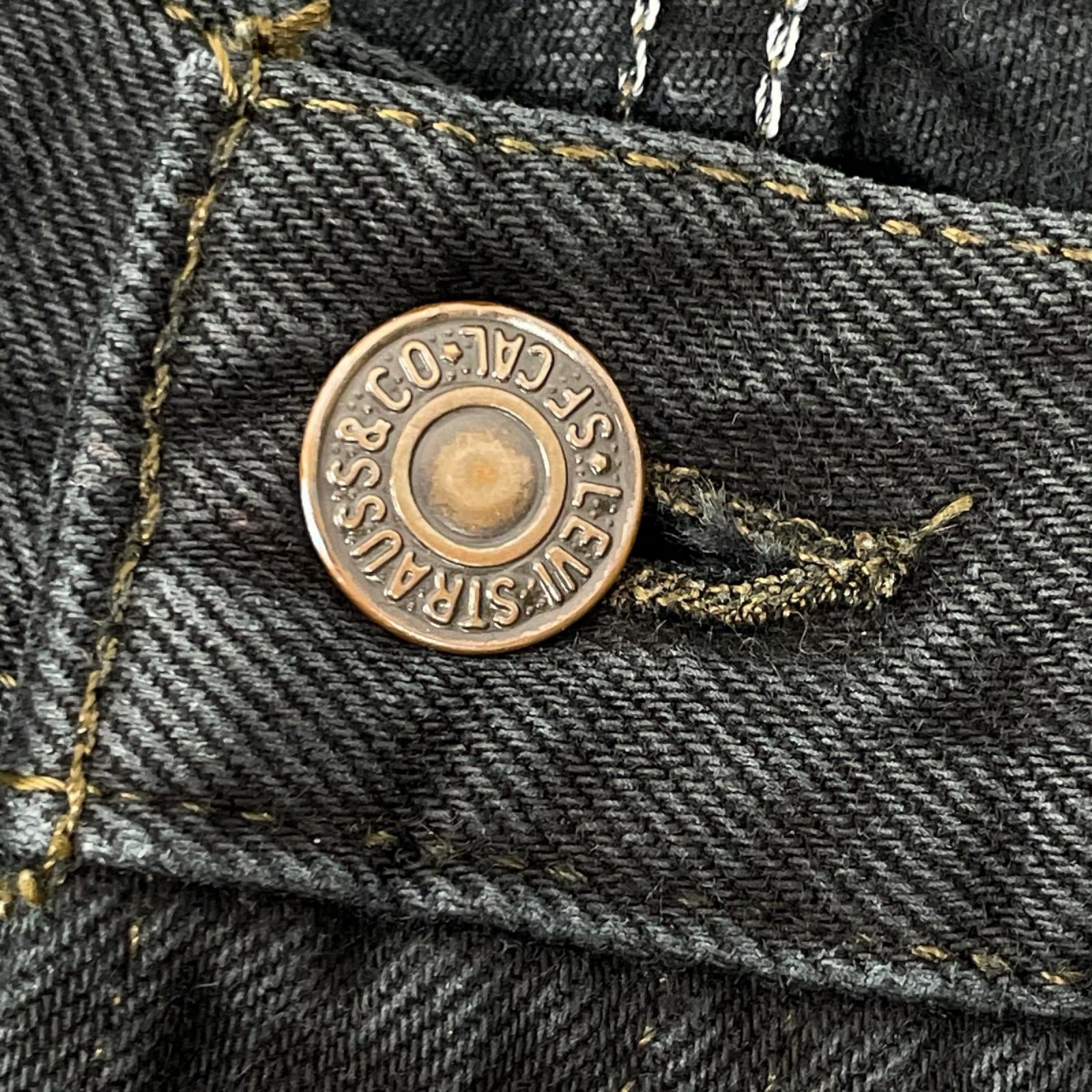 LEVI'S リーバイス 90's USA製 後染めブラック 501 デニムパンツ ボトムス