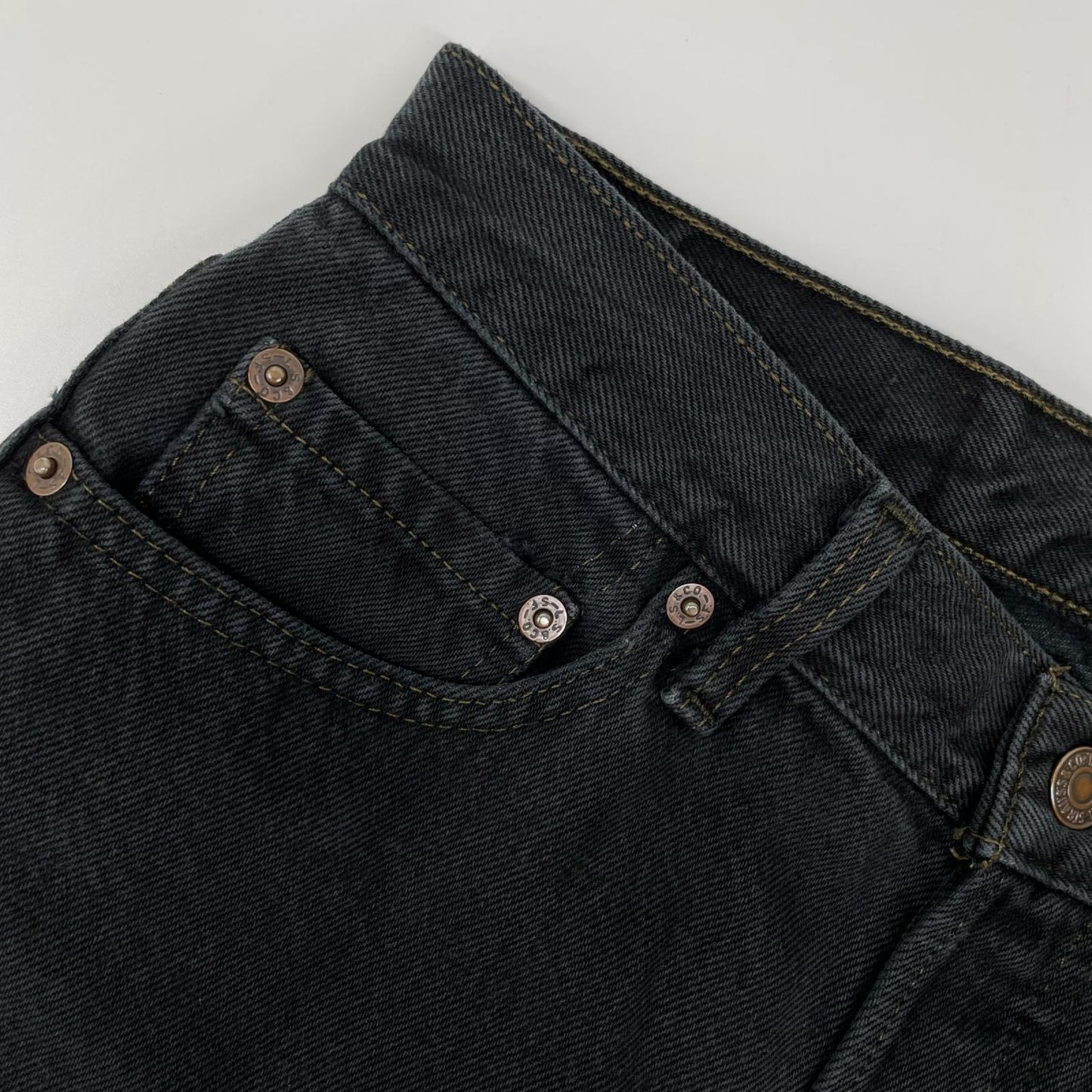 LEVI'S リーバイス 90's USA製 後染めブラック 501 デニムパンツ ボトムス