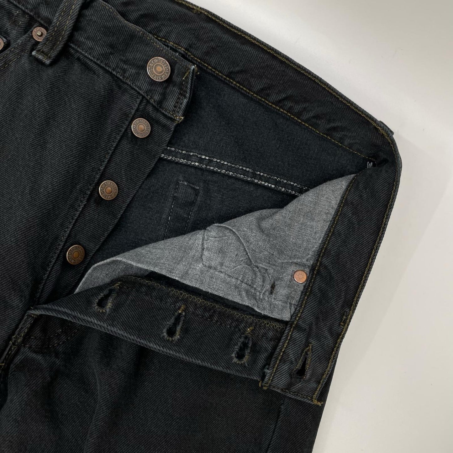 LEVI'S リーバイス 90's USA製 後染めブラック 501 デニムパンツ ボトムス