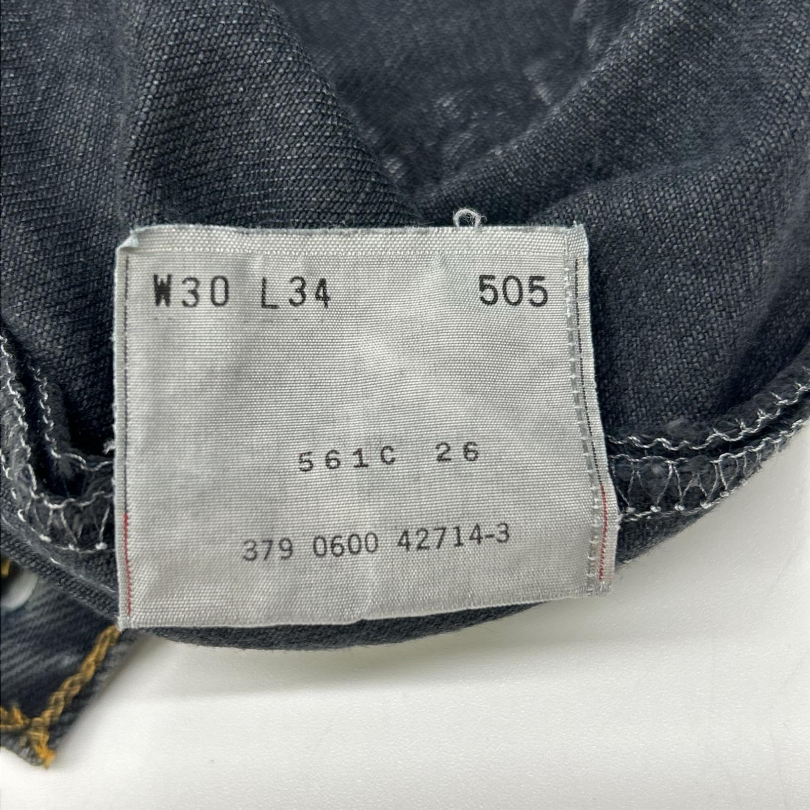 LEVI'S リーバイス 00's USA製 先染めブラック 505 デニムパンツ ボトムス