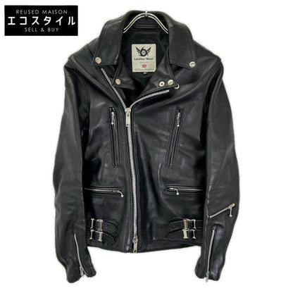 666 666トリプルシックス ブラック LMJ-1TF ブラック サイドベルト ダブルライダース ジャケット ジャケット
