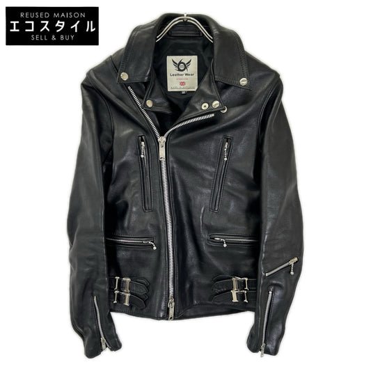 666 666トリプルシックス ブラック LMJ-1TF ブラック サイドベルト ダブルライダース ジャケット ジャケット