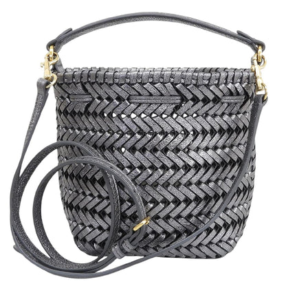 Anya Hindmarch アニヤ ハインドマーチ ニーソン タイニー 2WAY ショルダーバッグ レディース メタリックグレー ショルダーバッグ