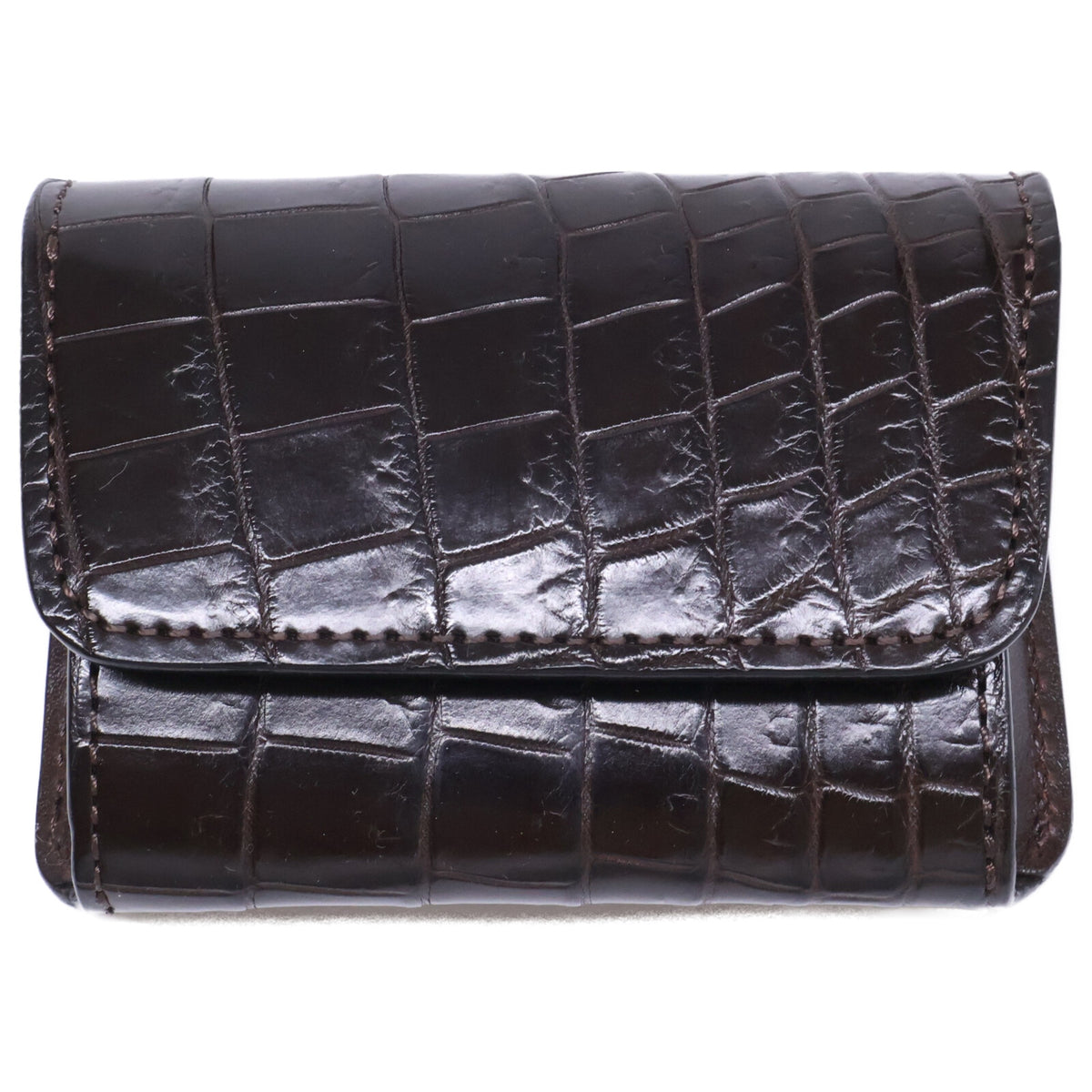 WILDSWANS ワイルドスワンズ 【美品】ARTHUR アーサー クロコダイルｘサドルアップ 多機能 コインケース