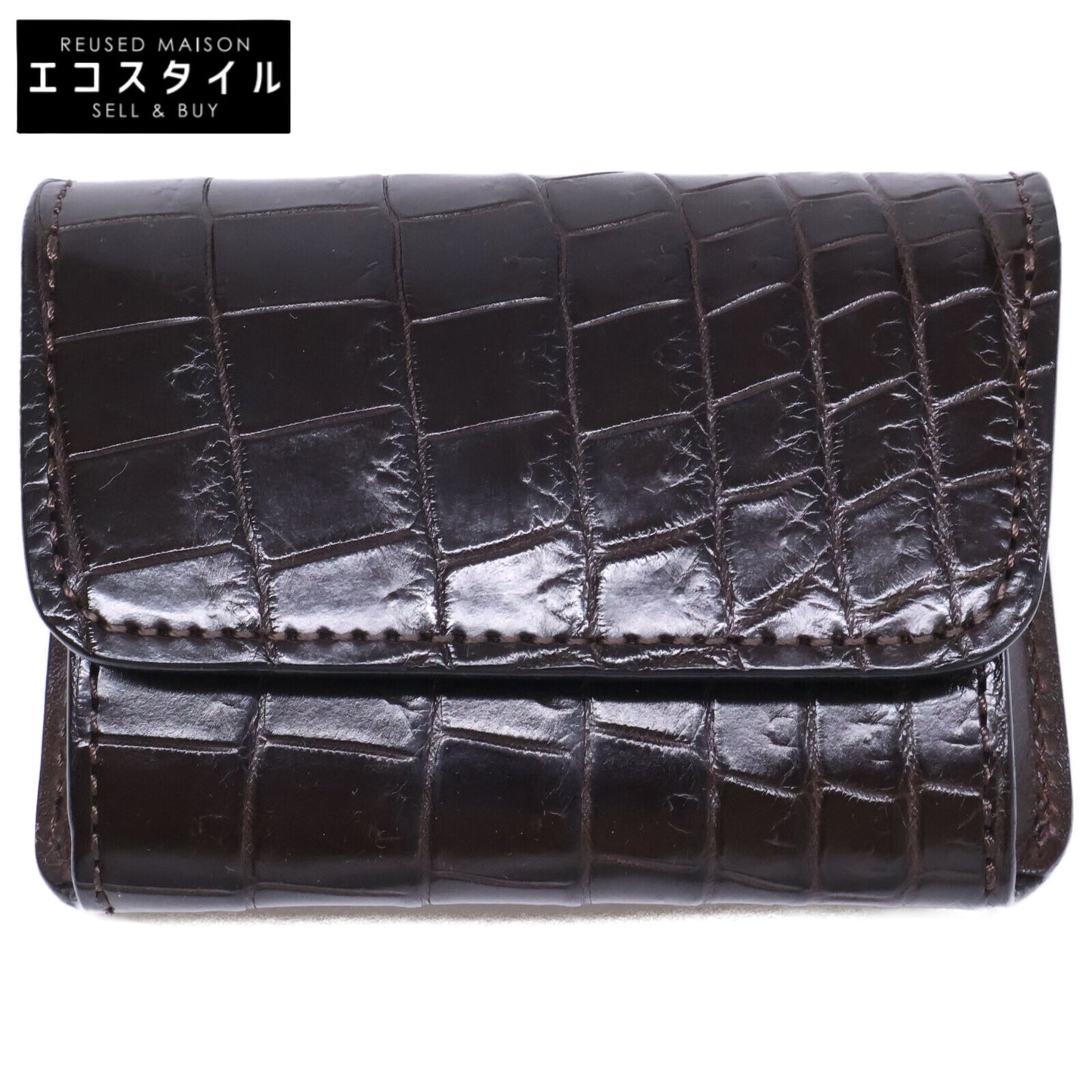 WILDSWANS ワイルドスワンズ 【美品】ARTHUR アーサー クロコダイルｘサドルアップ 多機能 コインケース