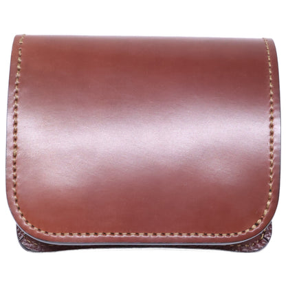 WILDSWANS ワイルドスワンズ 【美品】SP-CASA カーサ ホーウェン社 シェルコードバン/イングリッシュブライドル ミニ財布 二つ折り財布（小銭入れあり）