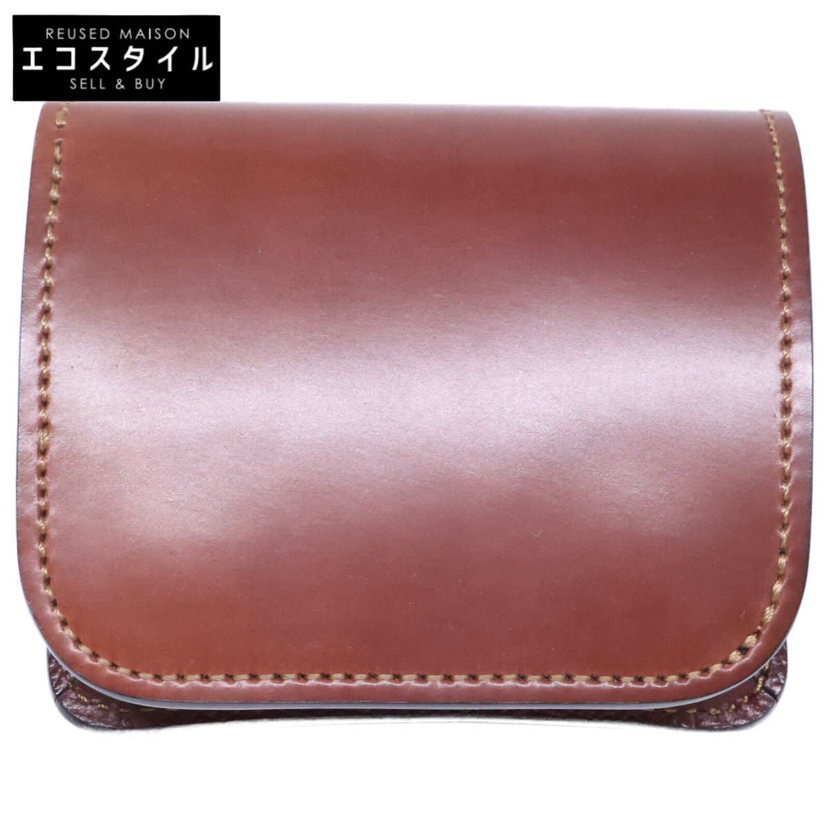 WILDSWANS ワイルドスワンズ 【美品】SP-CASA カーサ ホーウェン社 シェルコードバン/イングリッシュブライドル ミニ財布 二つ折り財布（小銭入れあり）