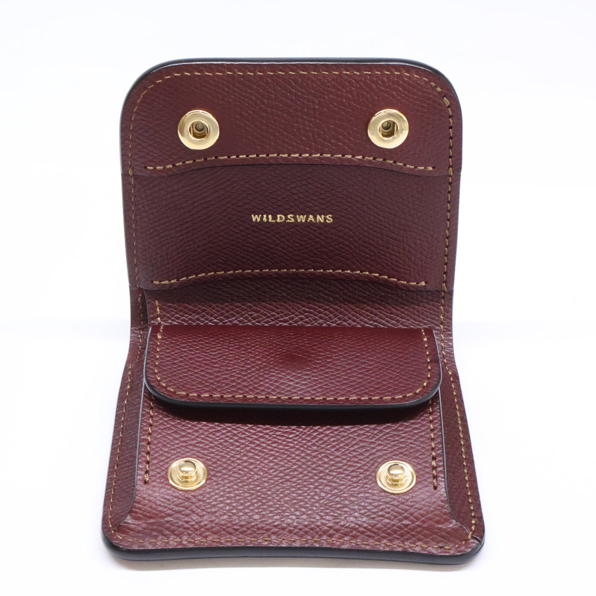 WILDSWANS ワイルドスワンズ 【美品】SP-CASA カーサ ホーウェン社 シェルコードバン/イングリッシュブライドル ミニ財布 二つ折り財布（小銭入れあり）