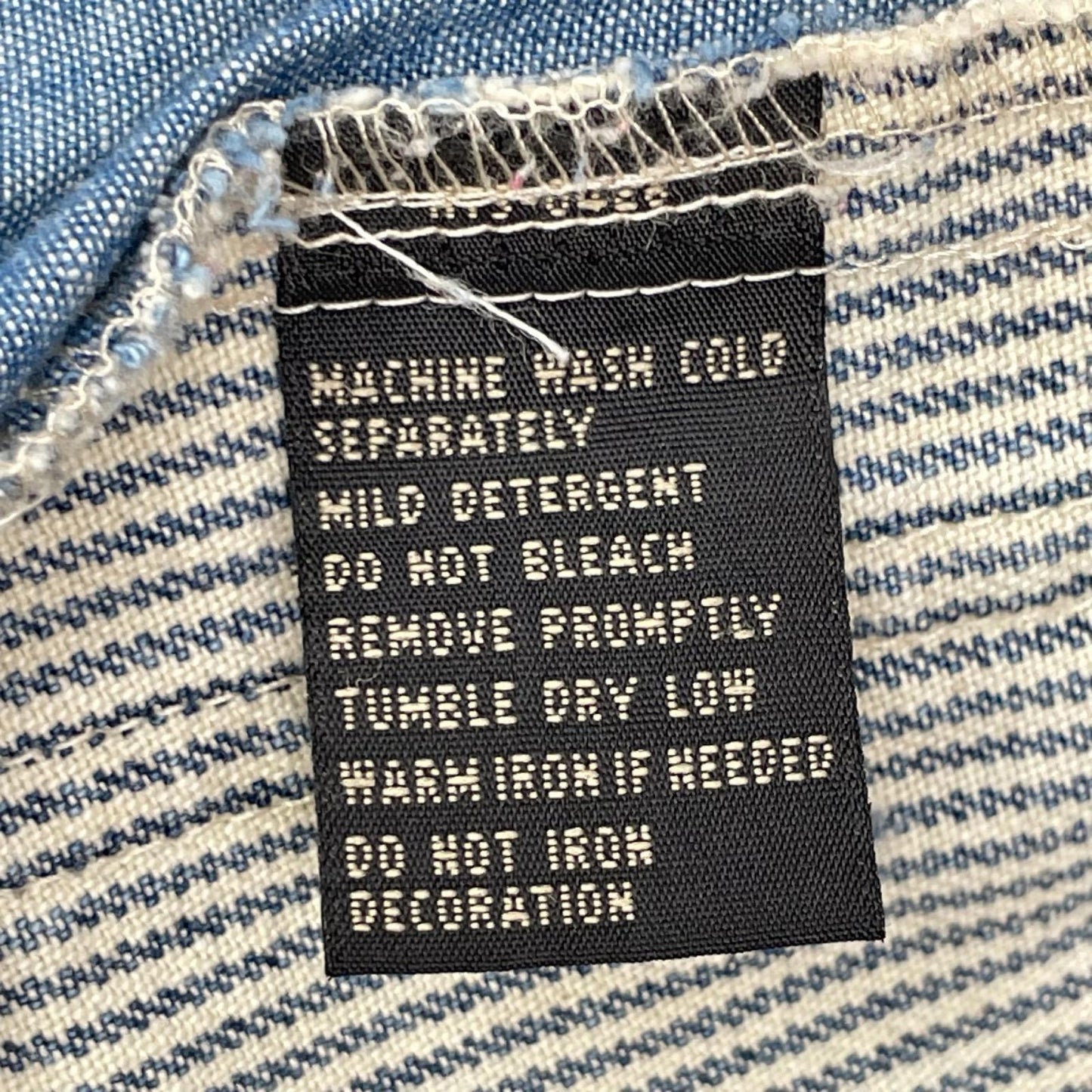 RRL ダブルアールエル ブルー デニム地 ワークウェアデザイン ヒッコリー ストライプベスト ベスト