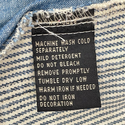 RRL ダブルアールエル ブルー デニム地 ワークウェアデザイン ヒッコリー ストライプベスト ベスト
