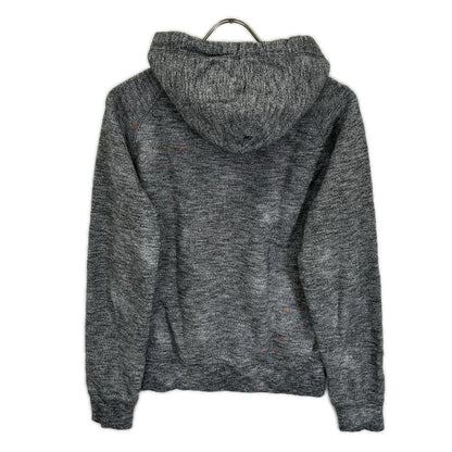 DSQUARED2 ディースクエアード グレー ペイントスプラッター ダメージ加工 杢柄 パーカー トップス