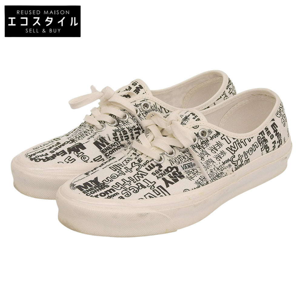 COMMEdesGARCONS コムデギャルソン ×VANS 美品 ローカットスニーカー レディース ホワイト 24.5cm OZ-K101-001 シューズ