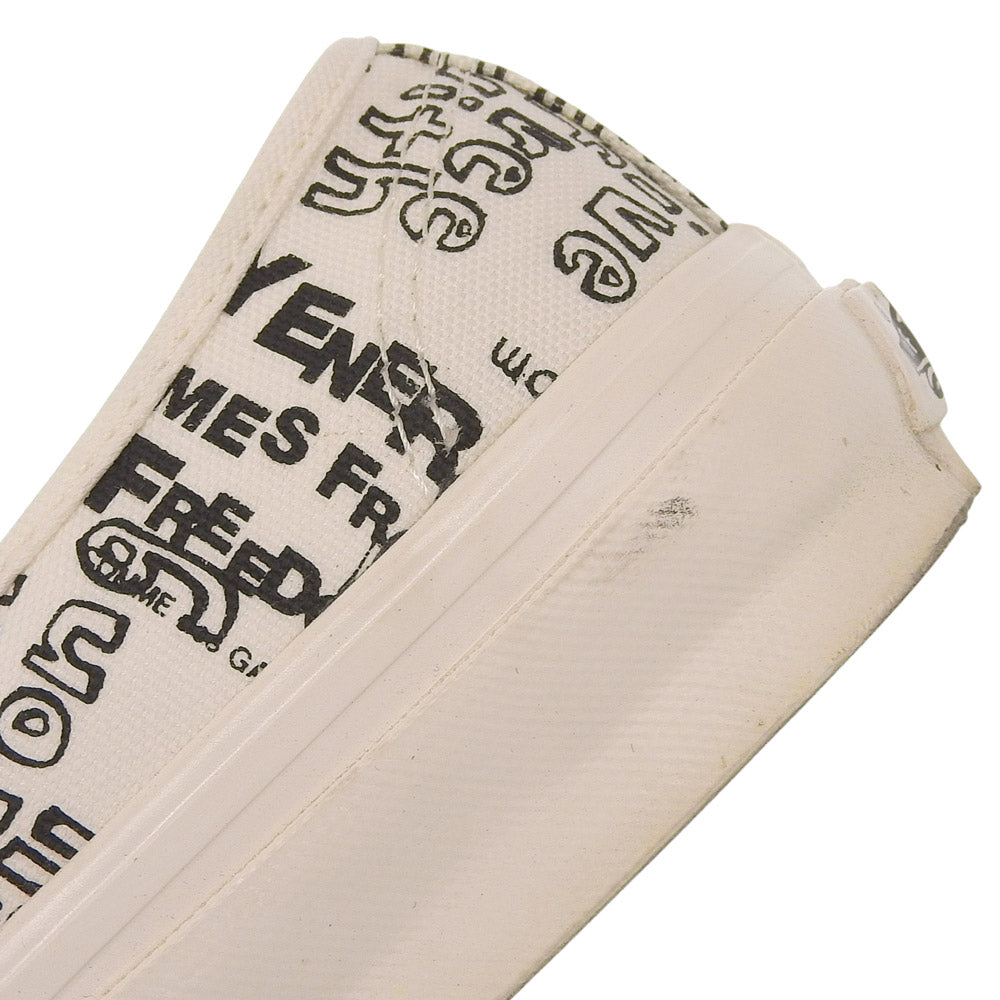 COMMEdesGARCONS コムデギャルソン ×VANS 美品 ローカットスニーカー レディース ホワイト 24.5cm OZ-K101-001 シューズ