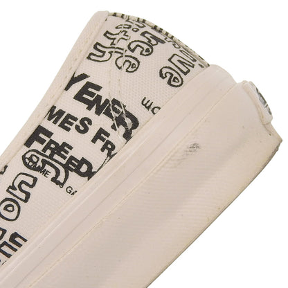 COMMEdesGARCONS コムデギャルソン ×VANS 美品 ローカットスニーカー レディース ホワイト 24.5cm OZ-K101-001 シューズ