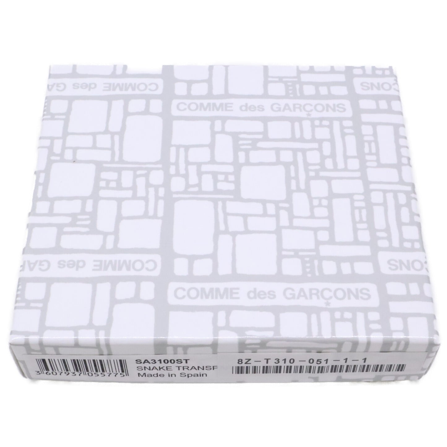 COMMEdesGARCONS コムデギャルソン 8Z-T310-051 SA3100ST SNAKE TRANSPARENT L ZIP WALLET 型押し L字ジップ ウォレット コインケース