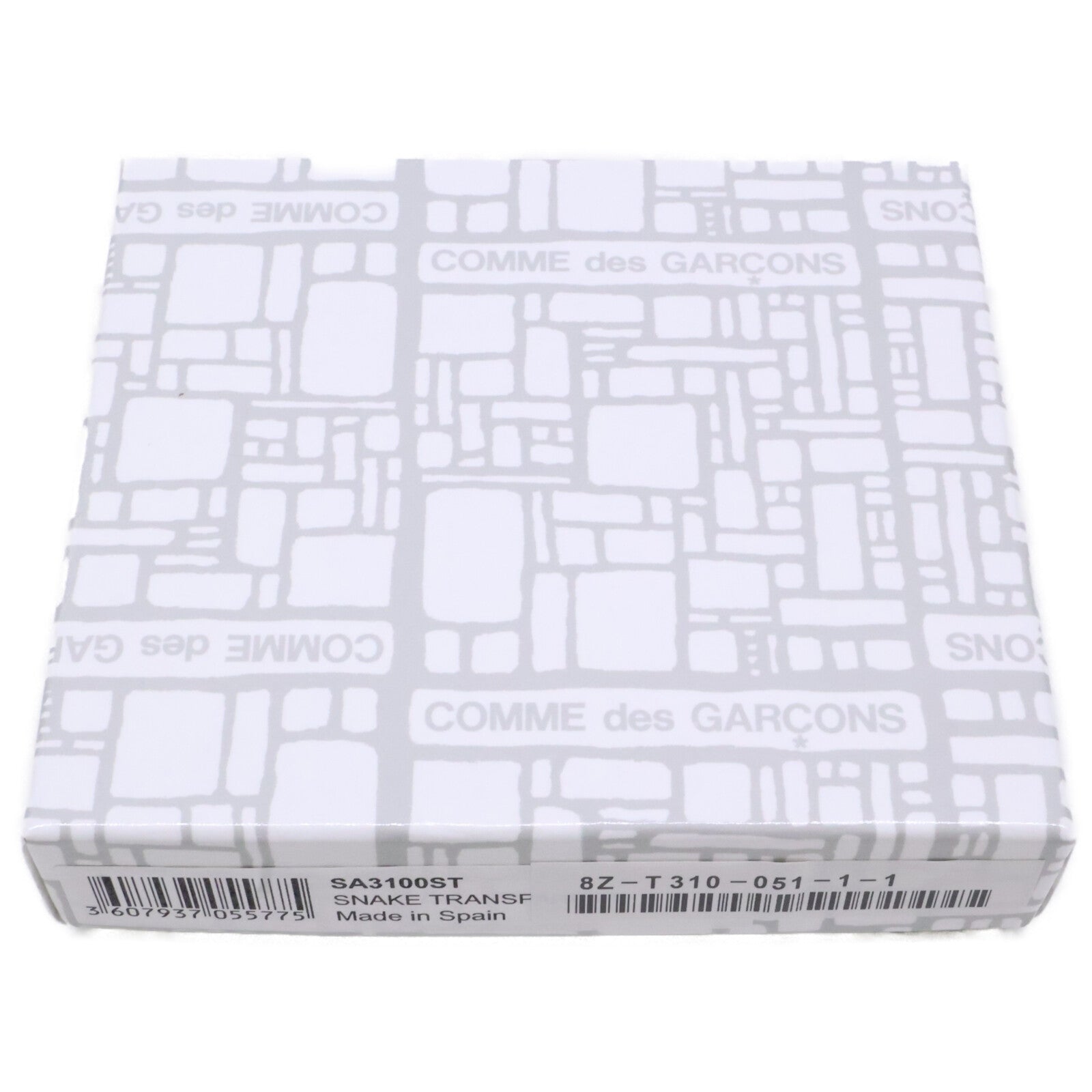 COMMEdesGARCONS コムデギャルソン 8Z-T310-051 SA3100ST SNAKE TRANSPARENT L ZIP WALLET 型押し L字ジップ ウォレット コインケース