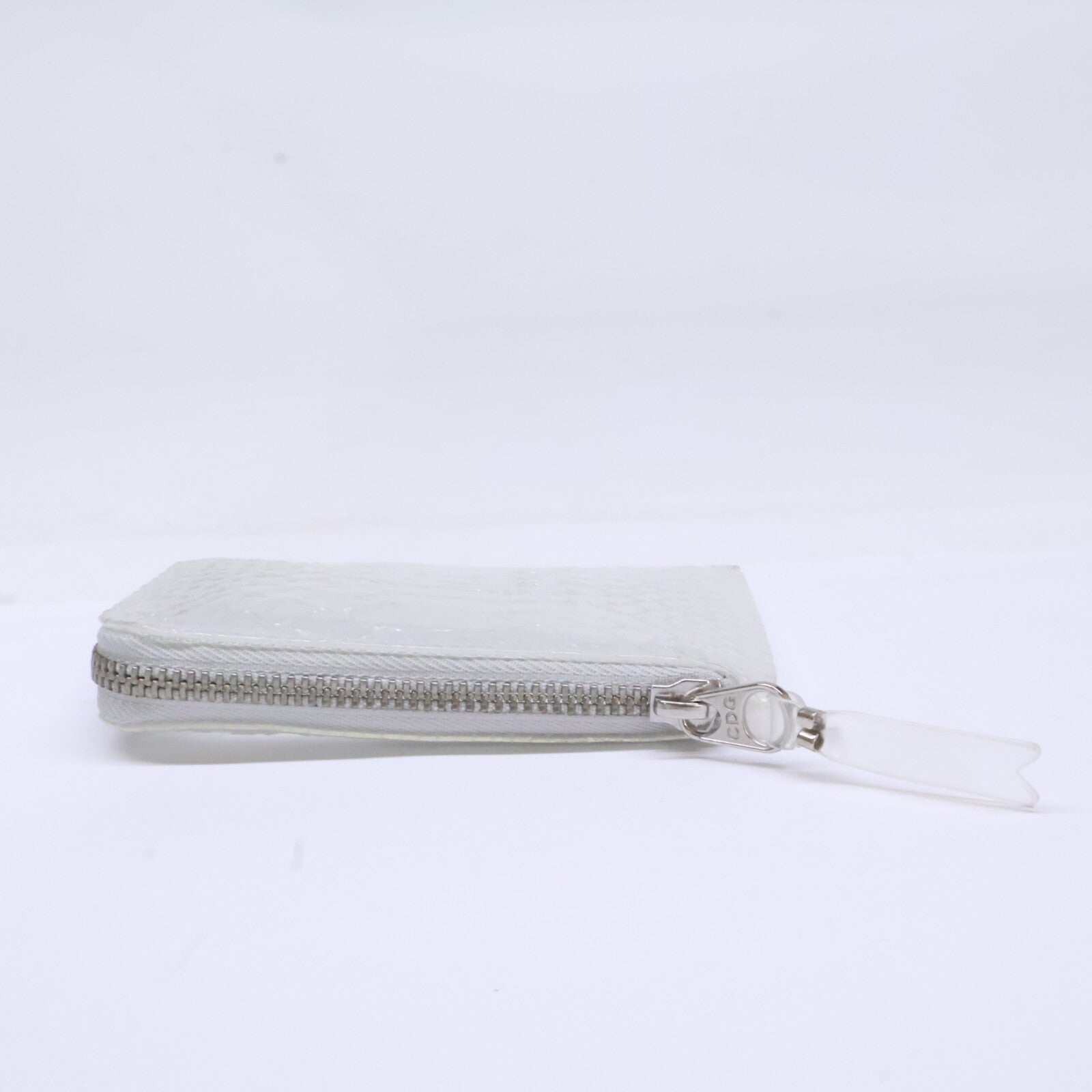 COMMEdesGARCONS コムデギャルソン 8Z-T310-051 SA3100ST SNAKE TRANSPARENT L ZIP WALLET 型押し L字ジップ ウォレット コインケース