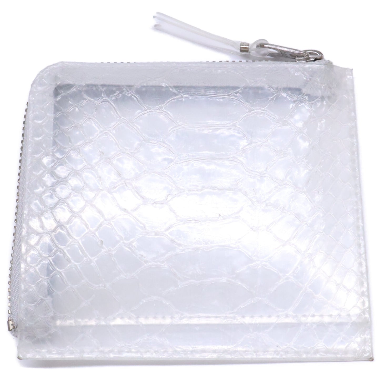 COMMEdesGARCONS コムデギャルソン 8Z-T310-051 SA3100ST SNAKE TRANSPARENT L ZIP WALLET 型押し L字ジップ ウォレット コインケース