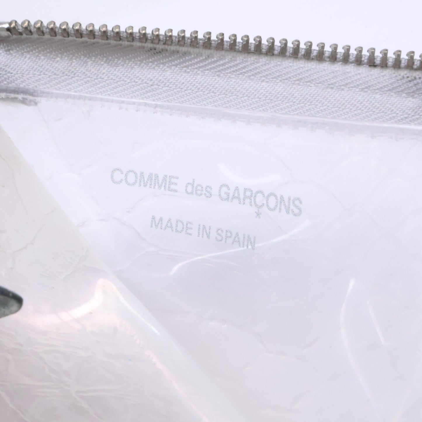 COMMEdesGARCONS コムデギャルソン 8Z-T310-051 SA3100ST SNAKE TRANSPARENT L ZIP WALLET 型押し L字ジップ ウォレット コインケース