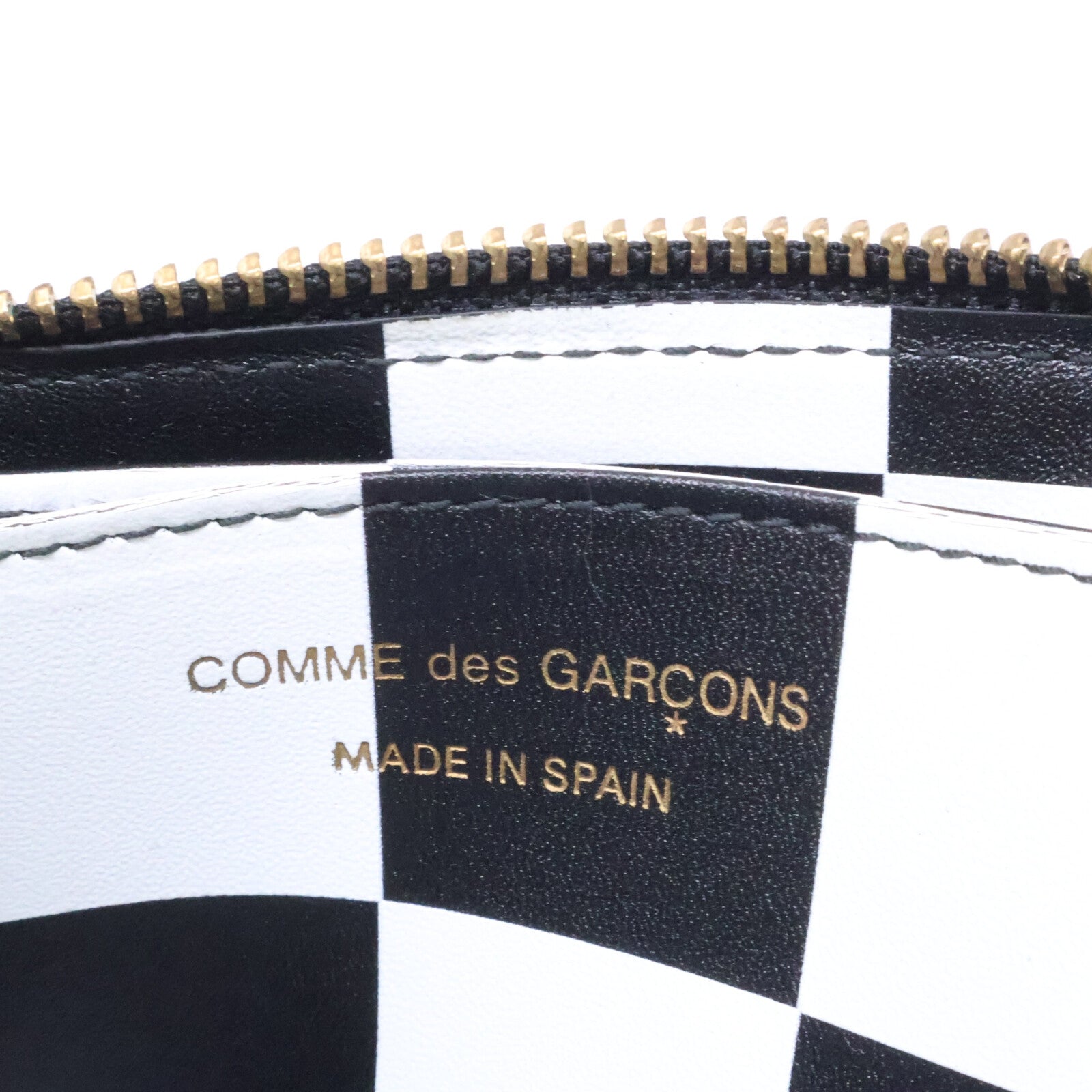 COMMEdesGARCONS コムデギャルソン 8Z-K031-051 SA3100CP CLASSIC PRINT LINE C -Polka Dot Print L字ジップ ウォレット コインケース