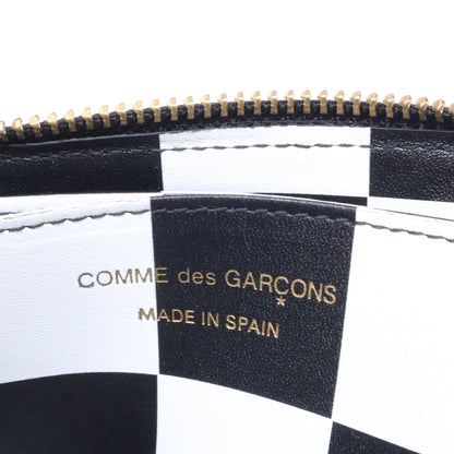 COMMEdesGARCONS コムデギャルソン 8Z-K031-051 SA3100CP CLASSIC PRINT LINE C -Polka Dot Print L字ジップ ウォレット コインケース