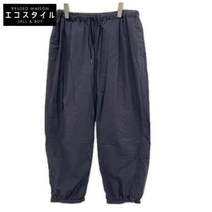 STILL BY HAND スティルバイハンド チャコール コットン×ナイロン ウエストゴム 裾ジップ トレーニングパンツ ボトムス