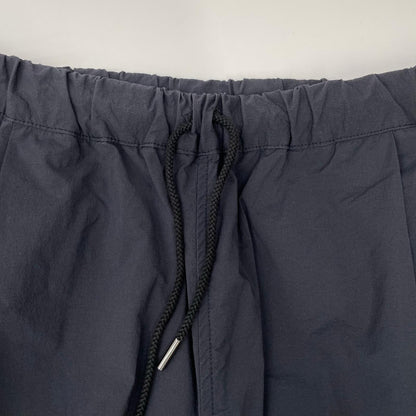 STILL BY HAND スティルバイハンド チャコール コットン×ナイロン ウエストゴム 裾ジップ トレーニングパンツ ボトムス