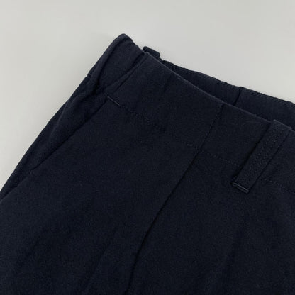 STILL BY HAND スティルバイハンド ネイビー ウール×リネン ジップフライ インタック イージーパンツ ボトムス