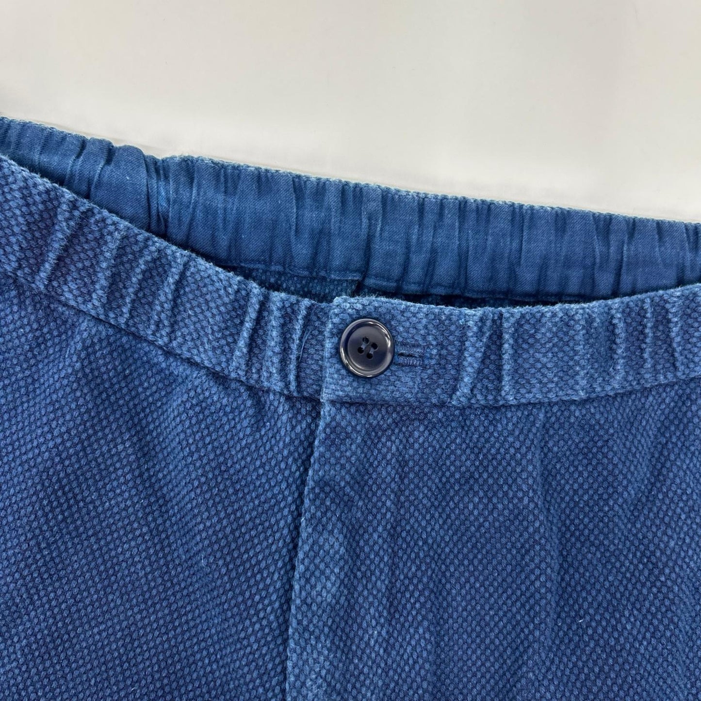 BLUEBLUE ブルーブルー インディゴ コットン ジップフライ 刺し子生地 イージーパンツ ボトムス