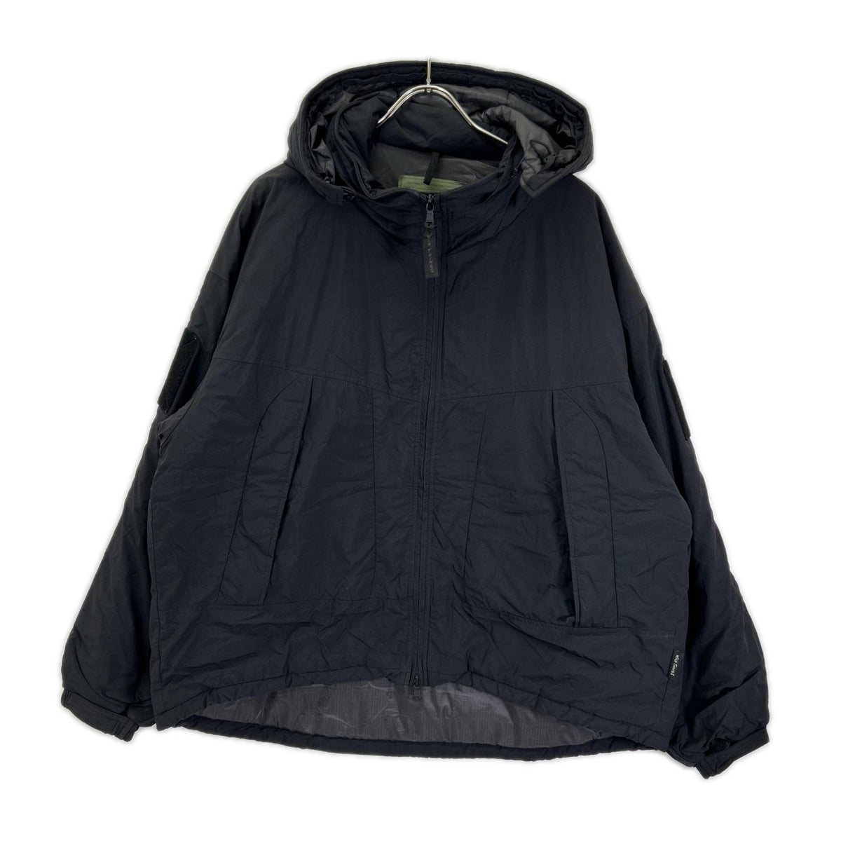 WILD THINGS Wild Things WT24103SN black nylon SHORT MONSTER PARKA/short monster parka jacket
