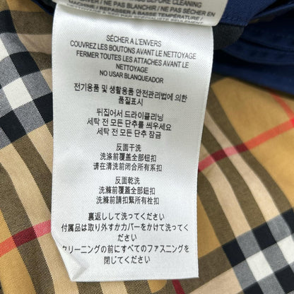 BURBERRY バーバリー ネイビー ノバチェックインナー 比翼トレンチコート コート