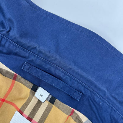 BURBERRY バーバリー ネイビー ノバチェックインナー 比翼トレンチコート コート