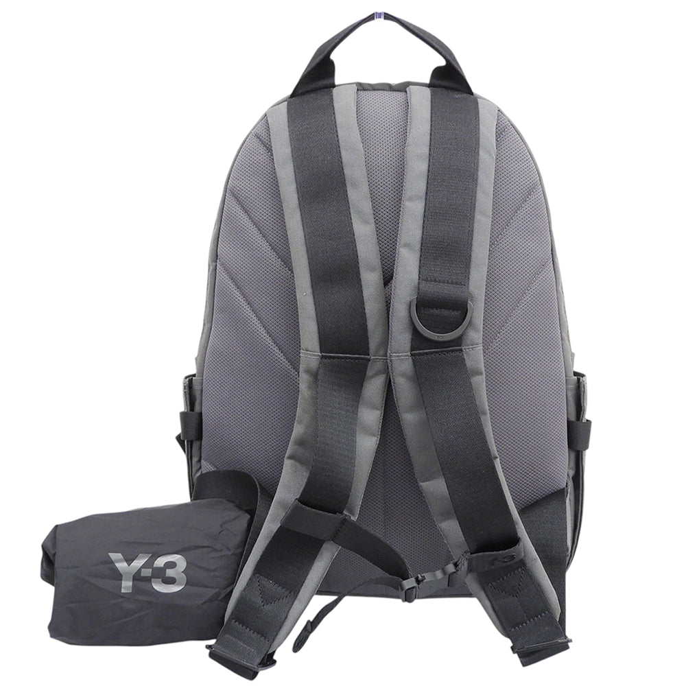 Y-3 ワイスリー Y-3 BACKPACK ロゴプリント バックパック リュック デイパック メンズ チャコール KC0806 リュック バックパック