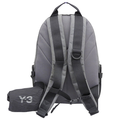 Y-3 ワイスリー Y-3 BACKPACK ロゴプリント バックパック リュック デイパック メンズ チャコール KC0806 リュック バックパック