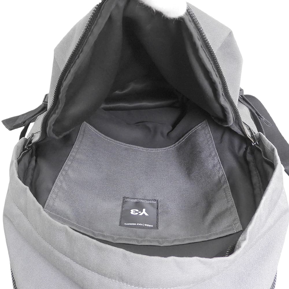 Y-3 ワイスリー Y-3 BACKPACK ロゴプリント バックパック リュック デイパック メンズ チャコール KC0806 リュック バックパック