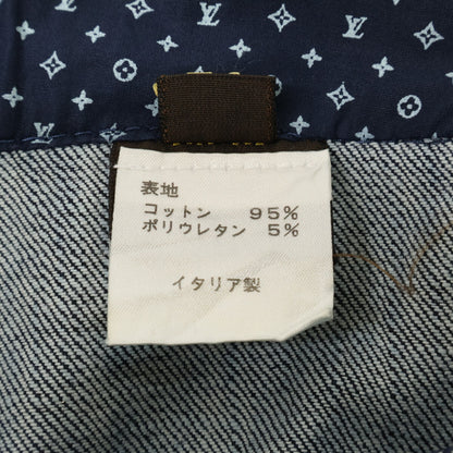 LOUIS VUITTON ルイヴィトン 【美品/国内正規】イエローステッチ クロップド デニムパンツ ボトムス