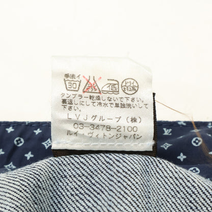 LOUIS VUITTON ルイヴィトン 【美品/国内正規】イエローステッチ クロップド デニムパンツ ボトムス