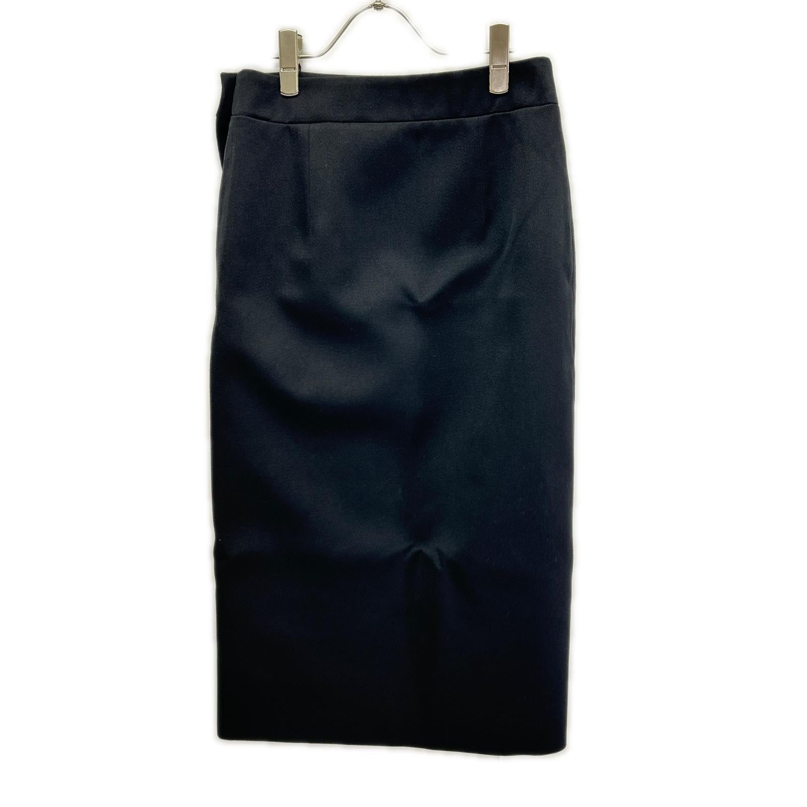 BALENCIAGA バレンシアガ 642174 ブラック ウール デザインボタン スカート スカート