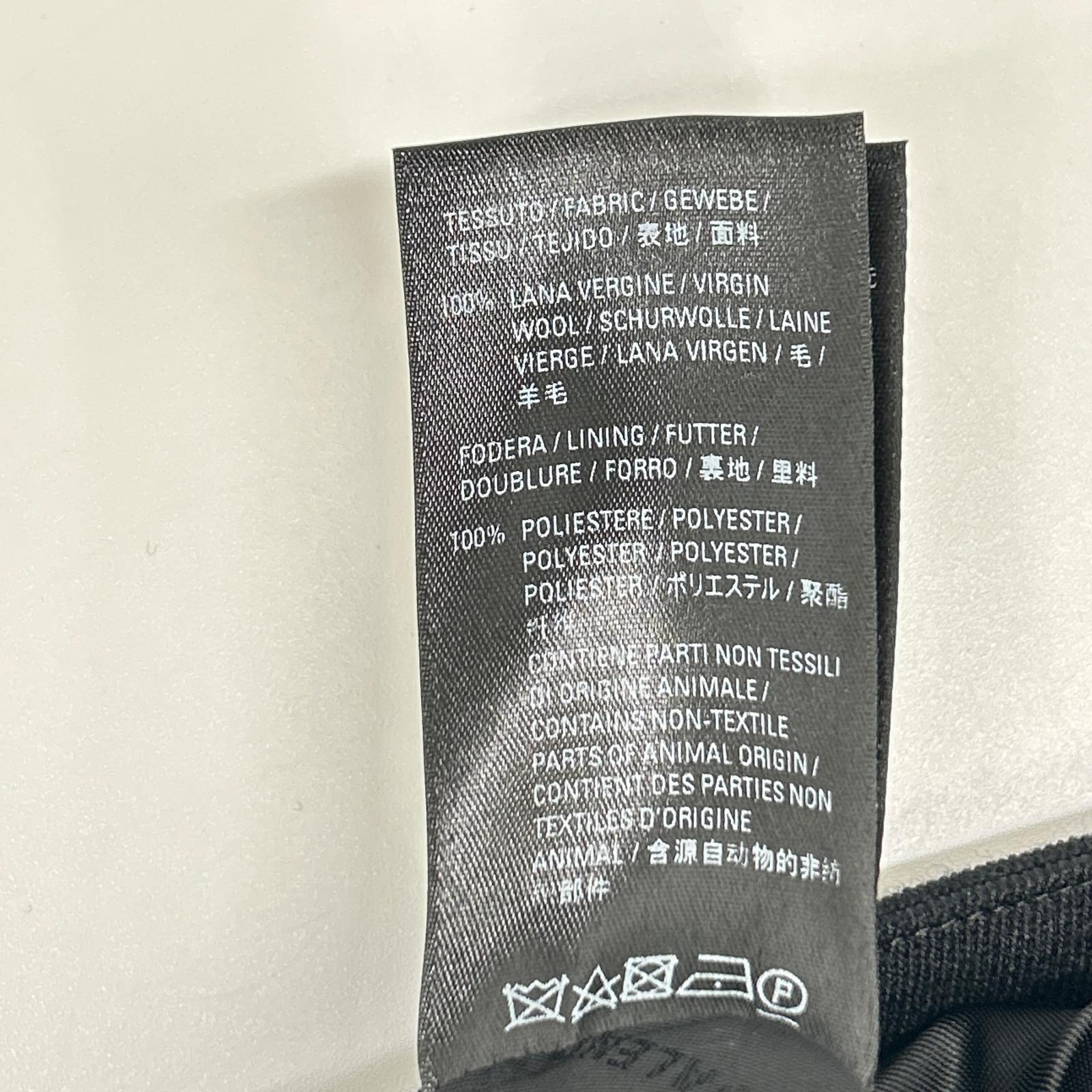 BALENCIAGA バレンシアガ 642174 ブラック ウール デザインボタン スカート スカート