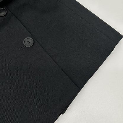 BALENCIAGA バレンシアガ 642174 ブラック ウール デザインボタン スカート スカート