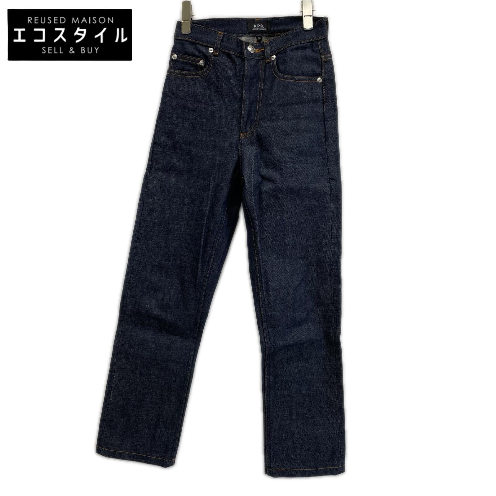 A.P.C. アーペーセー ネイビー コットン100 スキニー デニムパンツ ボトムス