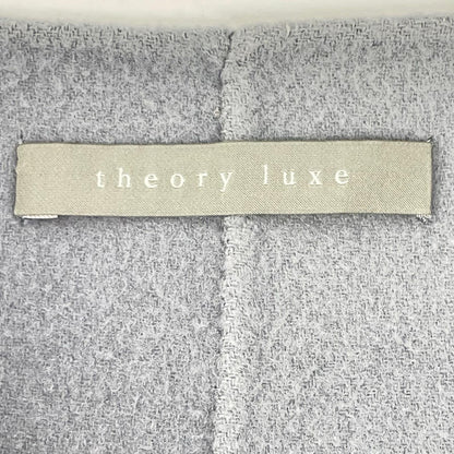 theory luxe セオリーリュクス 03-9309605 ライトブルー ウール×カシミヤ ダブルフェイスロングコート コート