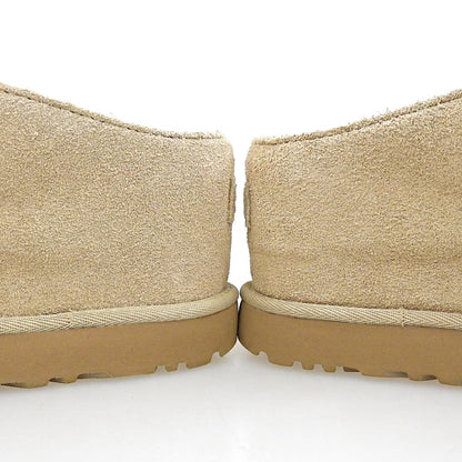 UGG アグ 美品 GOLDENSTAR HI MARY JANE ボリュームソール フラットシューズ レディース スエード ベージュ 22cm 1187514 シューズ