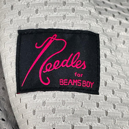 needles ニードルズ ×BEAMS BOY SX1516 グレー ポリエステル シルバーラメサイドライン ヒザデルトラックパンツ ボトムス